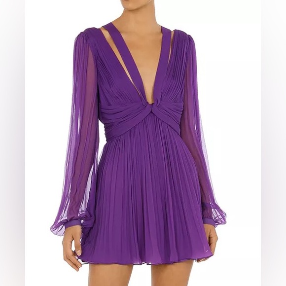 Speak Now purple Alberta Ferretti Silk Dress - Picture 1 of 5